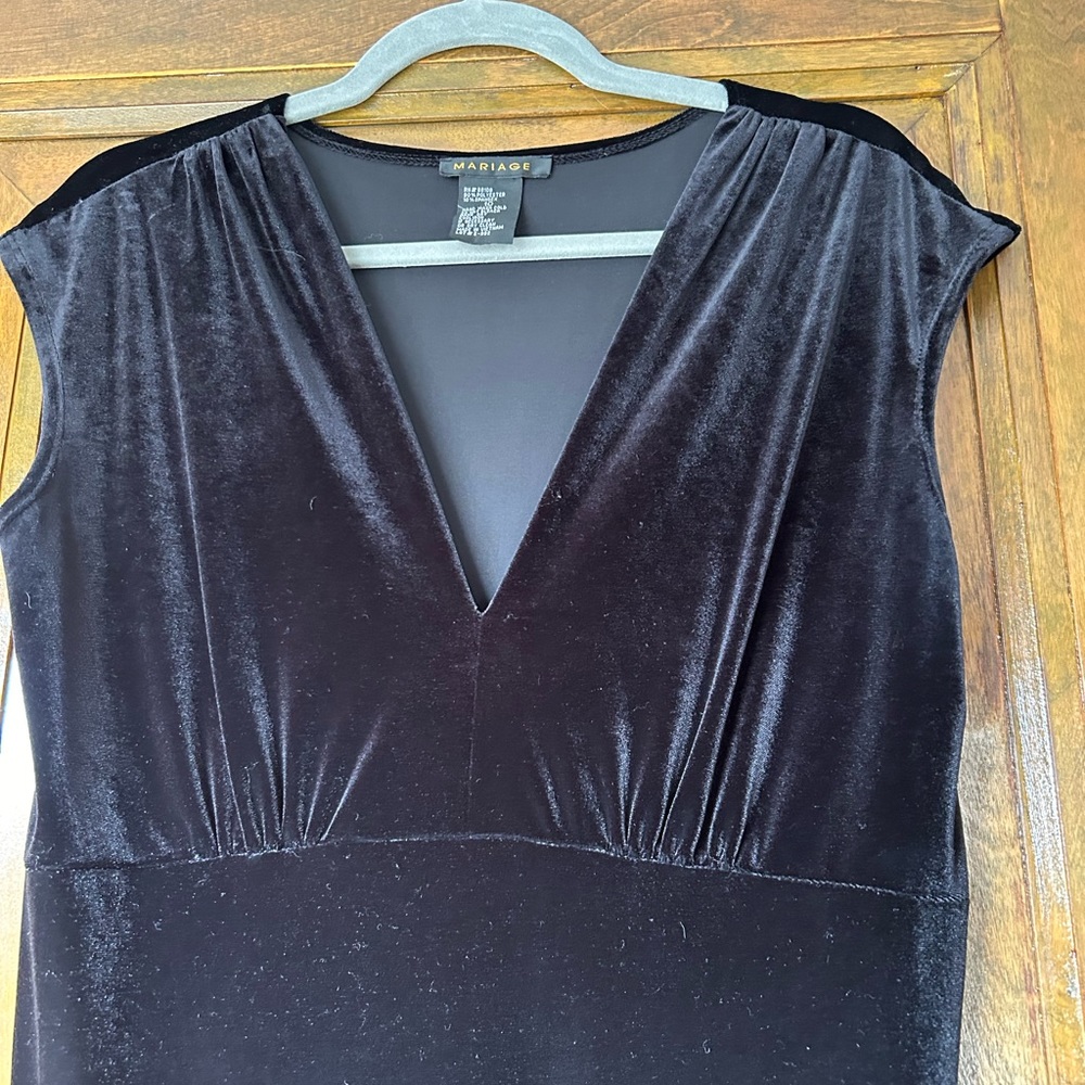 Women’s off the shoulder stretch velvet ankle length dress